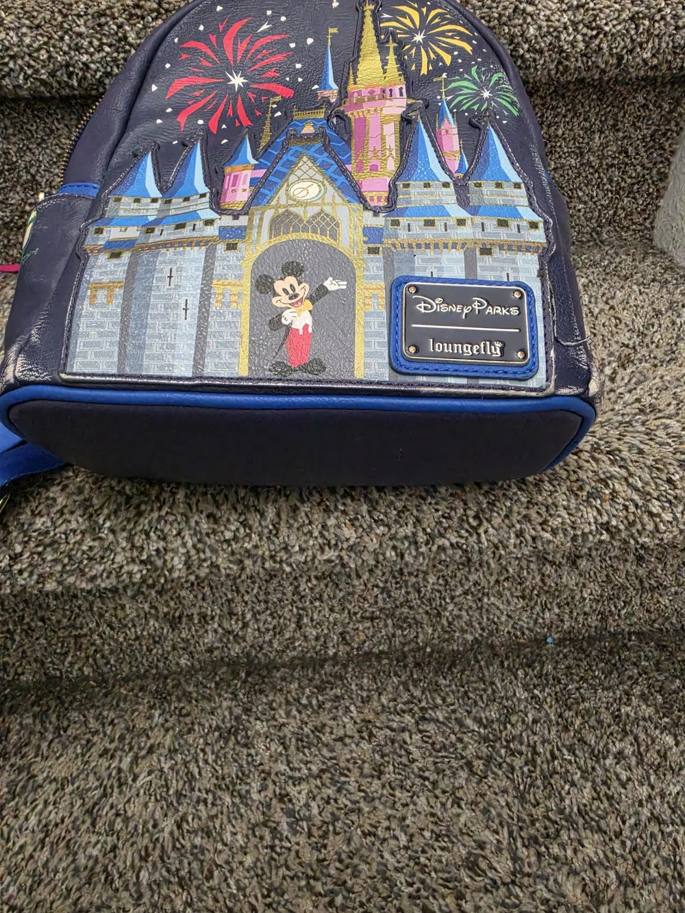 Loungefly Disney Parks Cinderella Castle Fireworks Mini Backpack